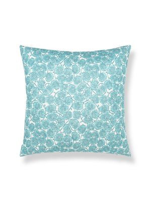 May Pillow 22 X 22 - Turquoise HNSDDK166560003 by Scalamandre Pillows COLOR POP 90% COTTON 10% LINEN U.S.A. Horizontal: and Vertical: 0 - Fabric Carolina -