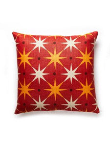 Scalamandre Pillows Star Power Pillow 22 X 22 - Red