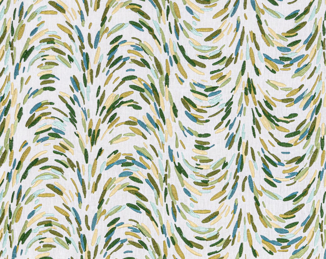 Fountain Embroidery Leaf HN273360004 by Hinson Designer Fabric
