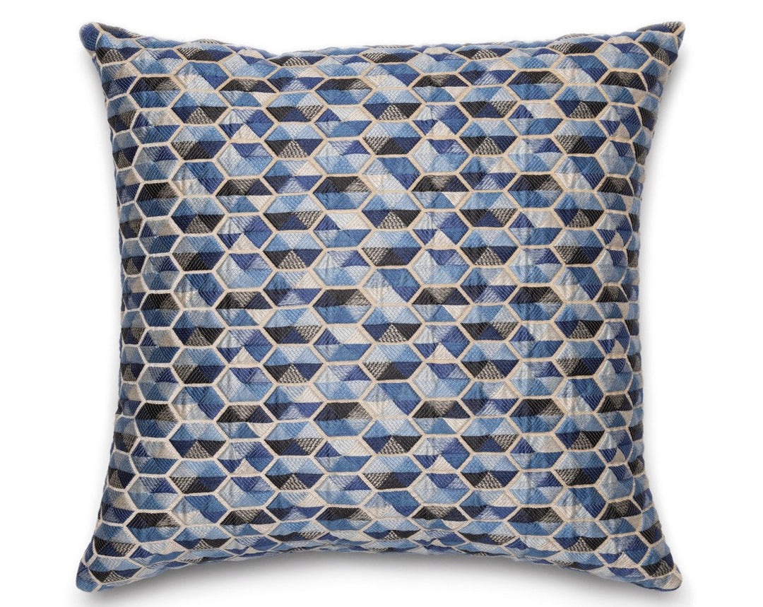 Carousel Pillow 22 X 22 - Blue HNCAROPILL0004 by Scalamandre Designer Pillow