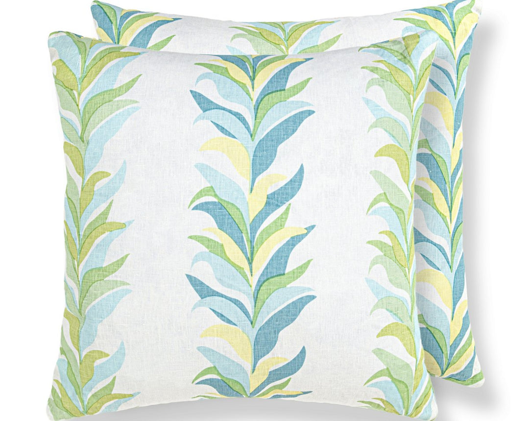 Chira Island Pillow 22 X 22 - Beachglass HNSDDK166520004 by Scalamandre Designer Pillow