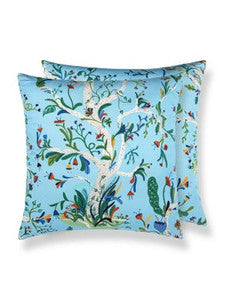 Enchanted Meadow Pillow 22 X 22 - Sky HNSDDK166540004 by Scalamandre Pillows