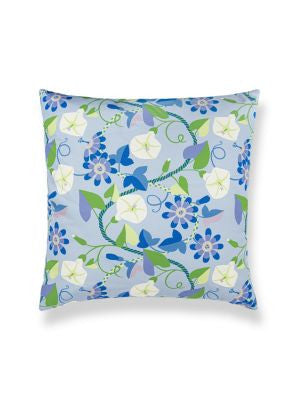 Morning Glory Pillow 22 X 22 - Cornflower HNSDDK166580004 by Scalamandre Pillows COLOR POP 100% COTTON U.S.A. Horizontal: and Vertical: 0 - Fabric Carolina -