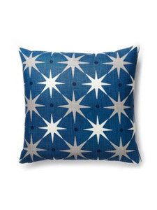 Scalamandre Pillows Star Power Pillow 22 X 22 - Navy