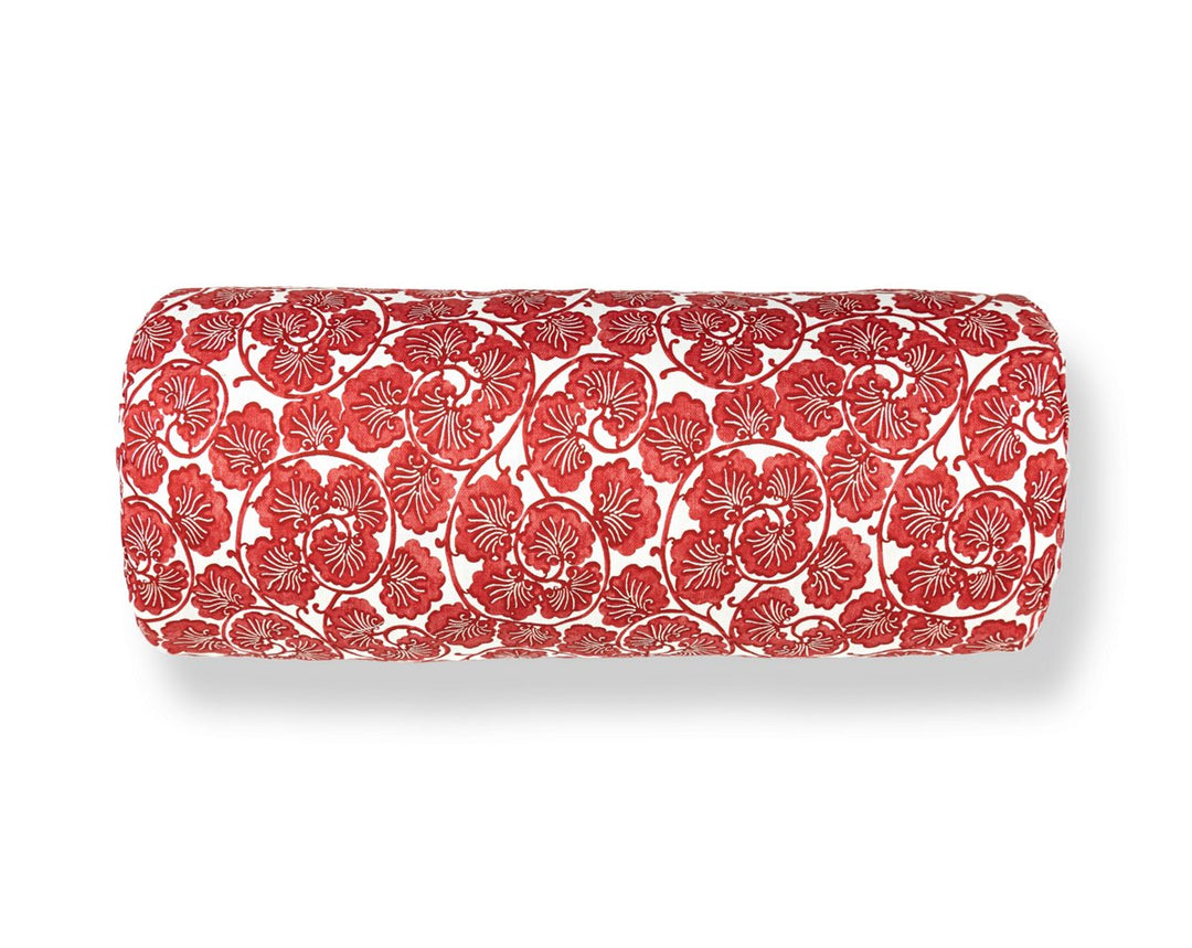 May Pillow 21 X 7 - Red HNBADK166560005 by Scalamandre Designer Pillow