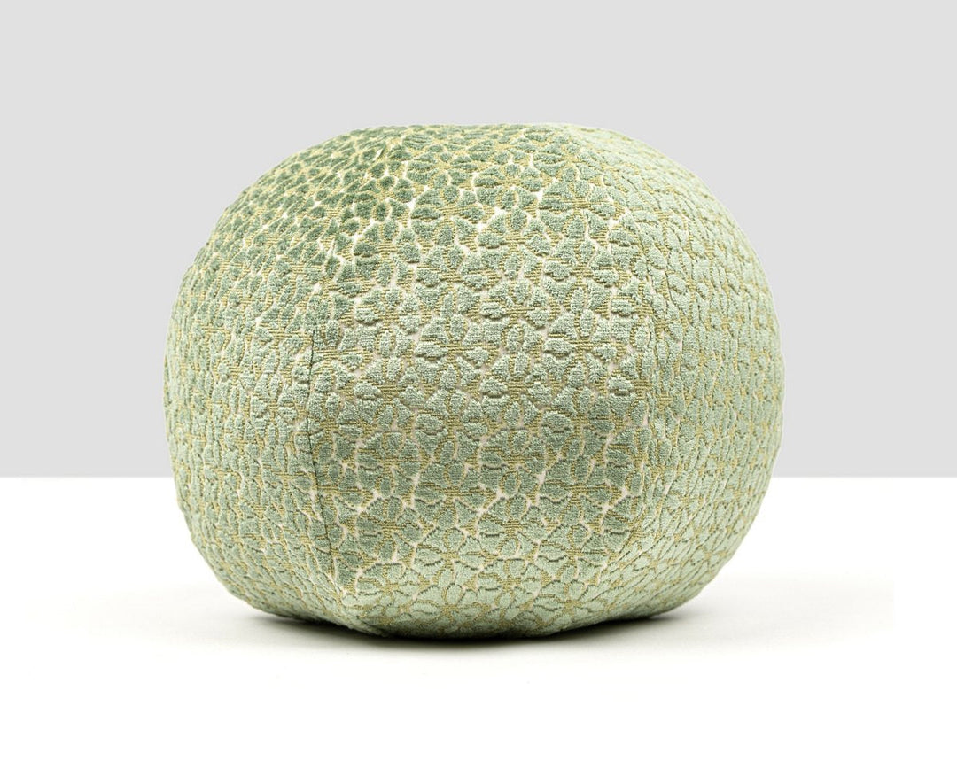 Petal Velvet Pillow 12 Dia - Meadow HNRADK273320005 by Scalamandre Designer Pillow