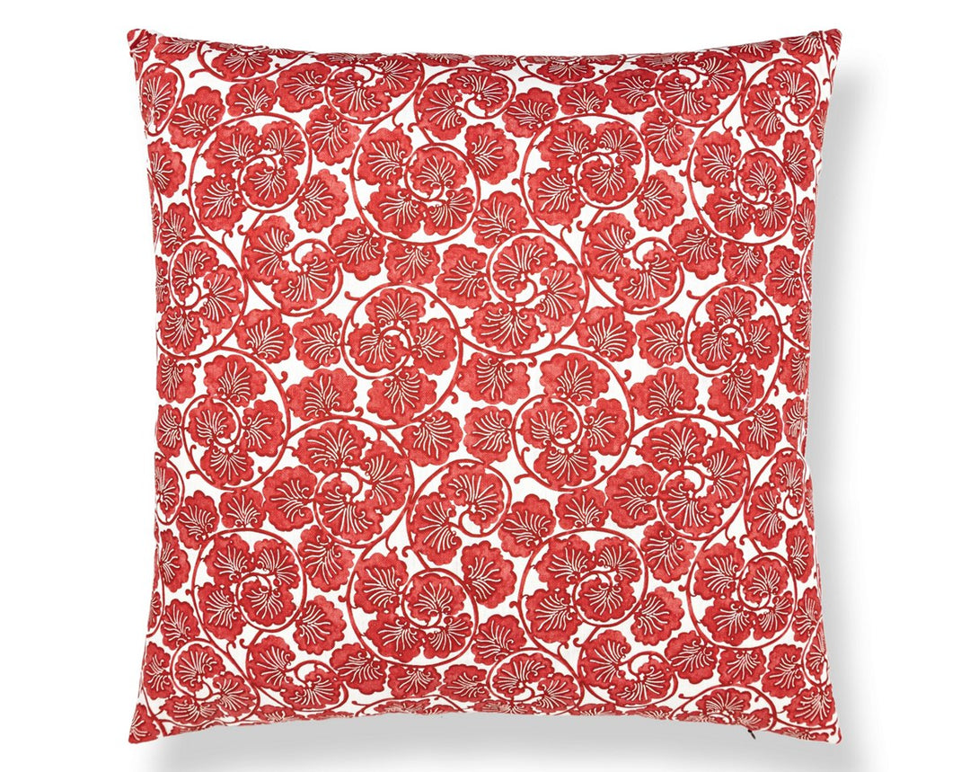 May Pillow 22 X 22 - Red HNSDDK166560005 by Scalamandre Designer Pillow