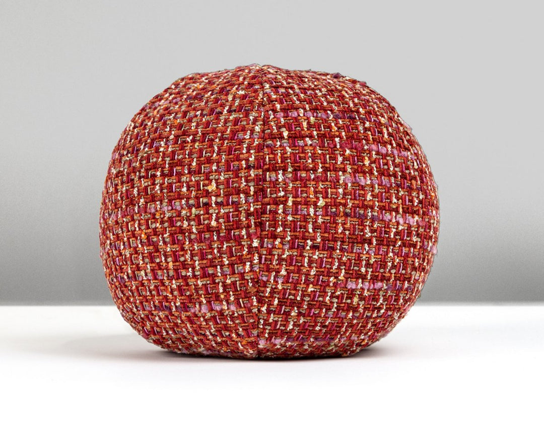 Confetti Pillow 12 Dia - Red HNRADK420070006 by Scalamandre Designer Pillow