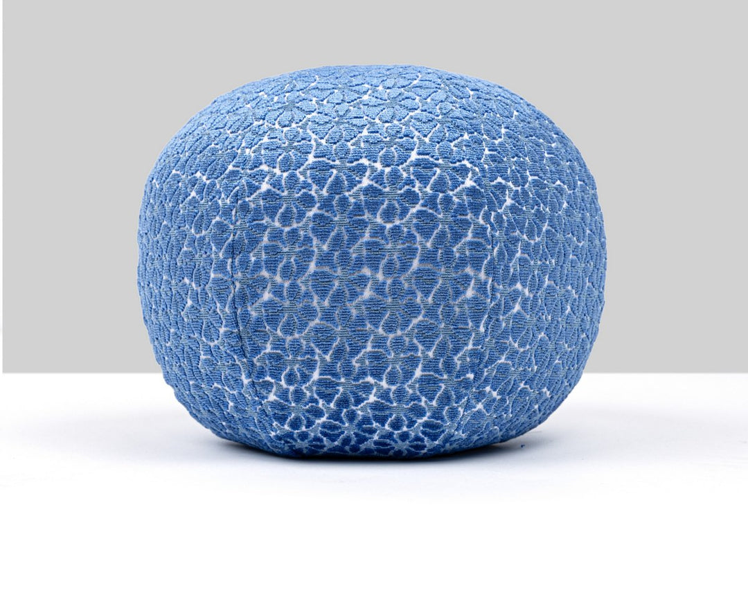 Petal Velvet Pillow 12 Dia - Royalblue HNRADK273320007 by Scalamandre Designer Pillow