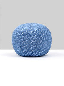 Petal Velvet Pillow 12 Dia - Royalblue HNRADK273320007 by Scalamandre Pillows