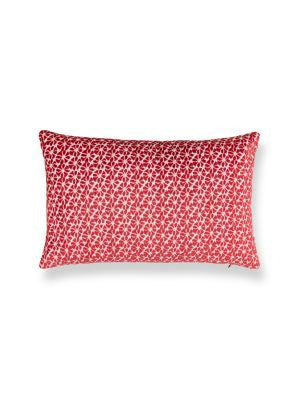 Petal Velvet Pillow 14 X 22 - Red HNLBDK273320008 by Scalamandre Pillows COLOR POP 55% SPUN VISCOSE, 45% COTTON U.S.A. Horizontal: and Vertical: 0 - Fabric Carolina -