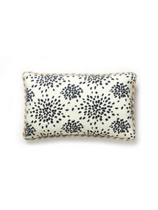 Scalamandre Pillows Fireworks Pillow 14 X 22 - Black On Off-White