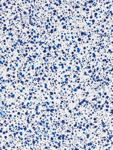 Scalamandre Fabric Spatter Cotton Print Navy On White