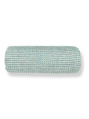 Heatherton Pillow 21 X 7 - Aquamarine HNBADK273330012 by Scalamandre Pillows COLOR POP 61% RECYCLED ACRYLIC 38% POLYESTER 1% VISCOSE U.S.A. Horizontal: and Vertical: 0 - Fabric Carolina -