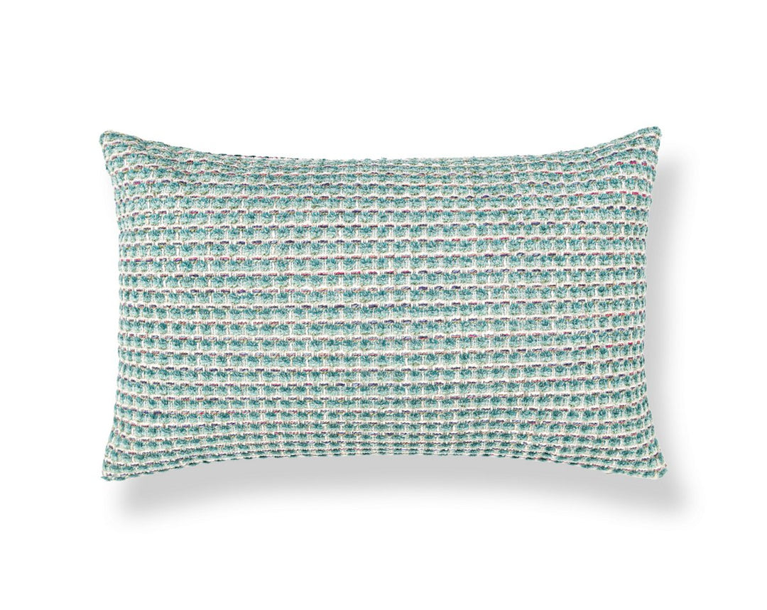 Heatherton Pillow 14 X 22 - Aquamarine HNLBDK273330012 by Scalamandre Designer Pillow