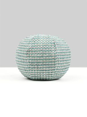 Heatherton Pillow 12 Dia - Aquamarine HNRADK273330012 by Scalamandre Pillows COLOR POP 61% RECYCLED ACRYLIC 38% POLYESTER 1% VISCOSE U.S.A. Horizontal: and Vertical: 0 - Fabric Carolina -