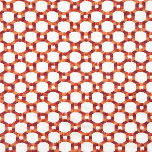 Island Trellis Red by Hinson Fabric