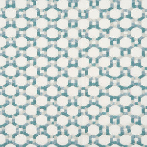 Island Trellis Aqua by Hinson Fabric