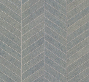 Atelier Herringbone Light Grey Wallpaper by Ronald Redding
