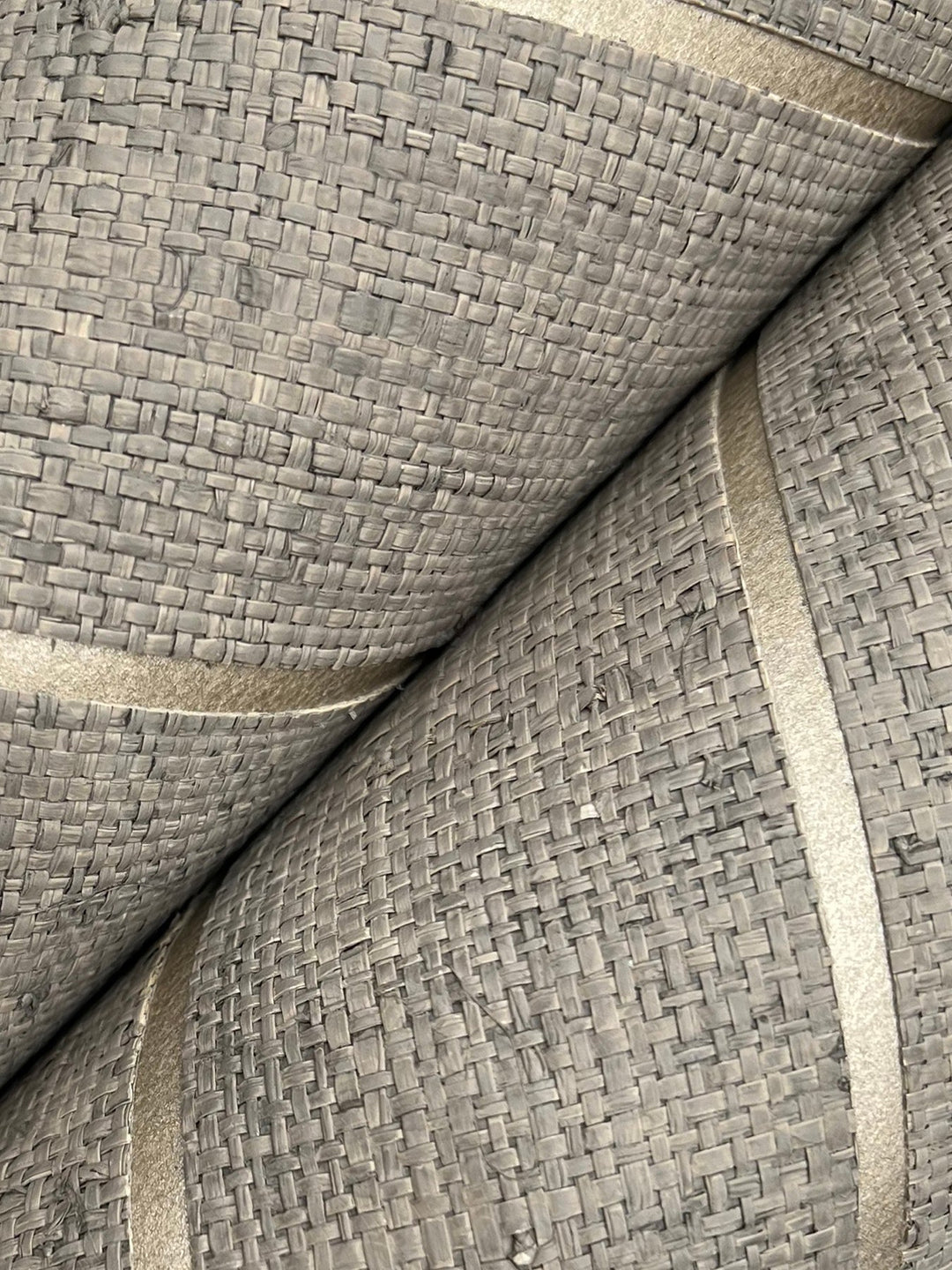 Atelier Herringbone Grey Wallpaper by Ronald Redding Designer