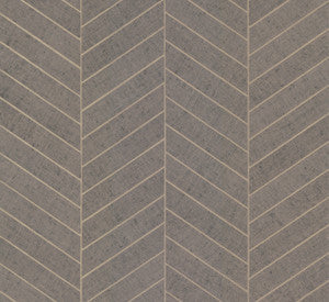 Atelier Herringbone Grey Wallpaper by Ronald Redding