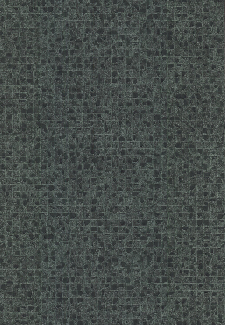Leather Lux Dark Green Wallpaper by Ronald Redding Designer