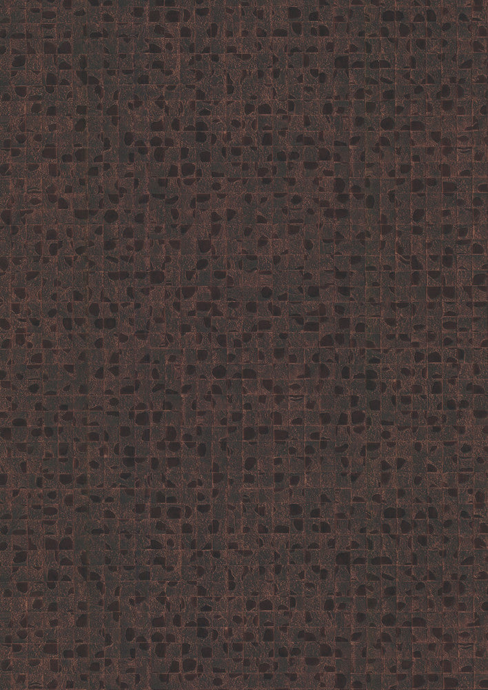 Leather Lux Brown Wallpaper by Ronald Redding Traveler Covers about 57 square feet 20.87-in by 32.8-ft long roll Unpasted 20.87 - Fabric Carolina -