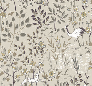 Aspen Off White Wallpaper by Ronald Redding