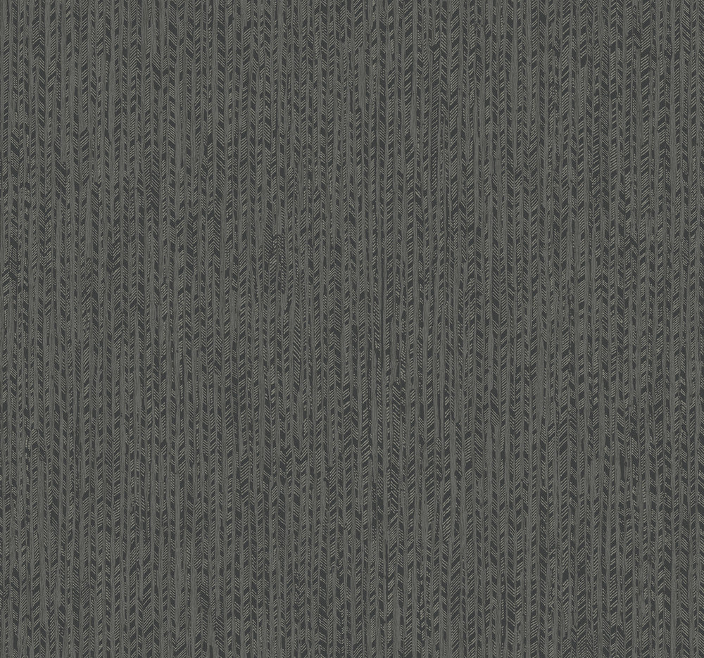 Feather Fletch Black Wallpaper by Ronald Redding Traveler Covers about 60.8 square feet 27-in by 27-ft long roll Unpasted 25.25 - Fabric Carolina -