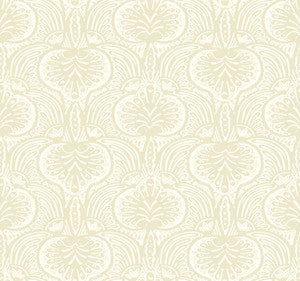 Lotus Palm Beige Wallpaper by Ronald Redding