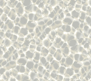 Leopard Rosettes Grey Wallpaper by Ronald Redding