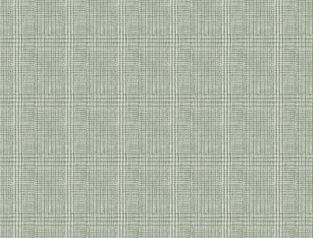 Shirting Plaid Green Wallpaper by Ronald Redding Traveler Covers about 60.8 square feet 27-in by 27-ft long roll Unpasted 20.5 - Fabric Carolina -