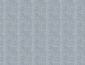 Shirting Plaid Blue Wallpaper by Ronald Redding