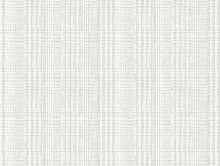 Shirting Plaid Grey Wallpaper by Ronald Redding Traveler Covers about 60.8 square feet 27-in by 27-ft long roll Unpasted 20.5 - Fabric Carolina -