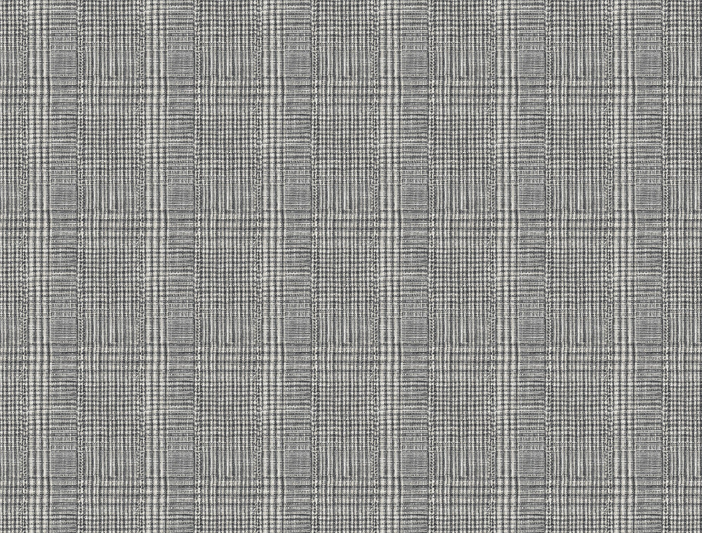 Shirting Plaid Black Wallpaper by Ronald Redding Traveler Covers about 60.8 square feet 27-in by 27-ft long roll Unpasted 20.5 - Fabric Carolina -