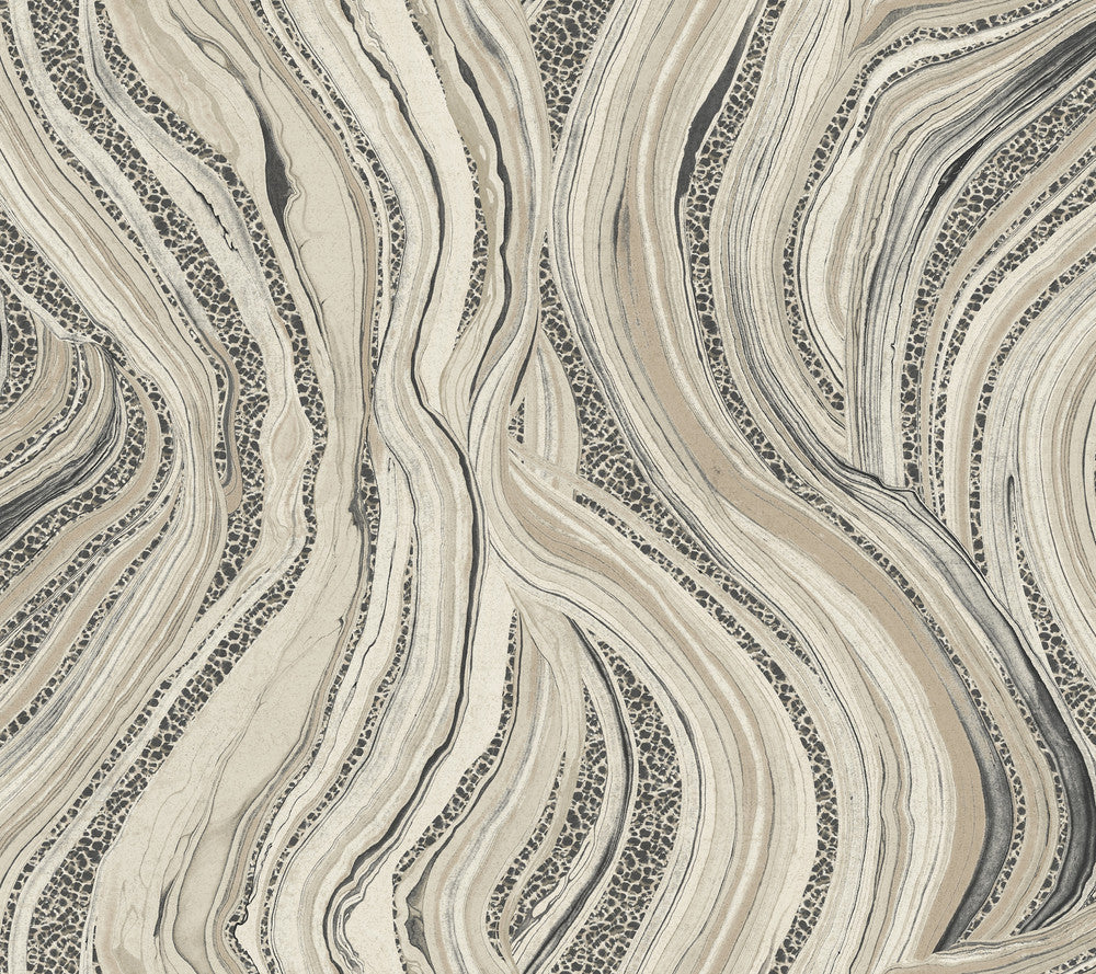 Streaming Cheetah Linen Wallpaper by Ronald Redding Traveler Covers about 60.8 square feet 27-in by 27-ft long roll Unpasted 24 - Fabric Carolina -