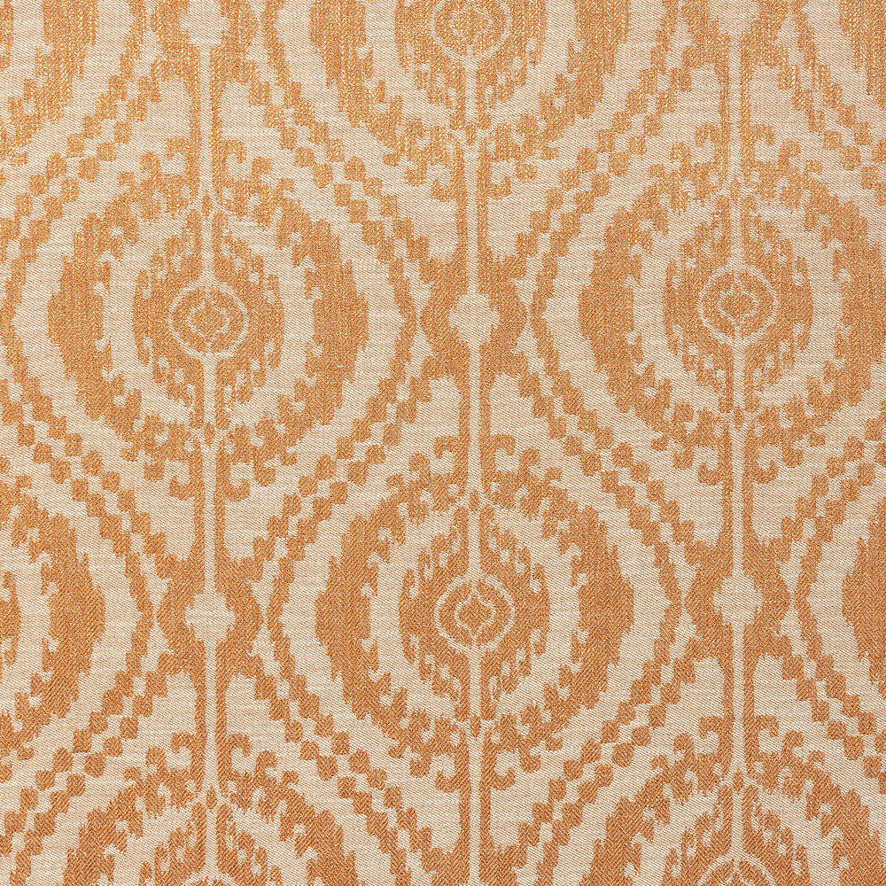 Hogarth 1 Orange by Marcus William Designer Fabric 64%POL 25%SVI 11%LIN INDIA MARTINDALE WEAR TEST (25 000 CIRCULAR RUBS) Horizontal: 13.75 and Vertical: 14.875 55 in - Swanky Fabrics -