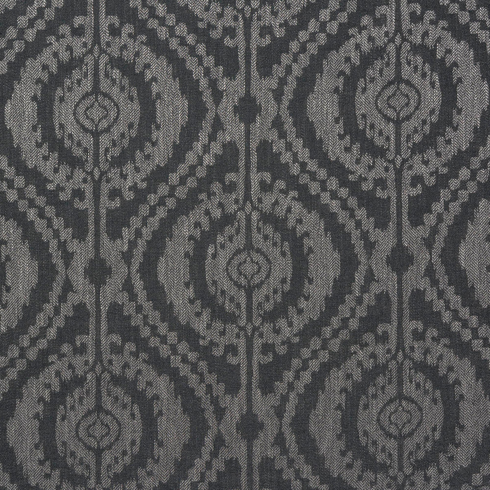 Hogarth 3 Steel by Marcus William Fabric PS/MARCUS WILLIAM SANTA CRUZ 64%POL 25%SVI 11%LIN INDIA Horizontal: 13.750 and Vertical: 15.000 54 in - Fabric Carolina -