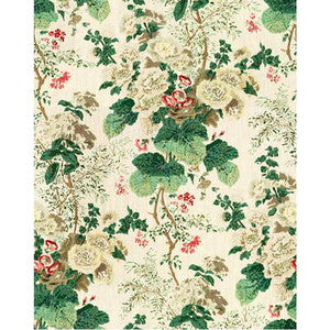 Hollyhock Hdb White/Brown HOLLYHOCK HAND.WHTBRO.0 by Lee Jofa Fabric