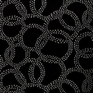 Hollywood Black White by Norbar Fabric See Sample 100% BELLA DURA POLYOLEFIN USA 70,000 WYZENBEEK 6 1/4"V 14"H 54 - Fabric Carolina -