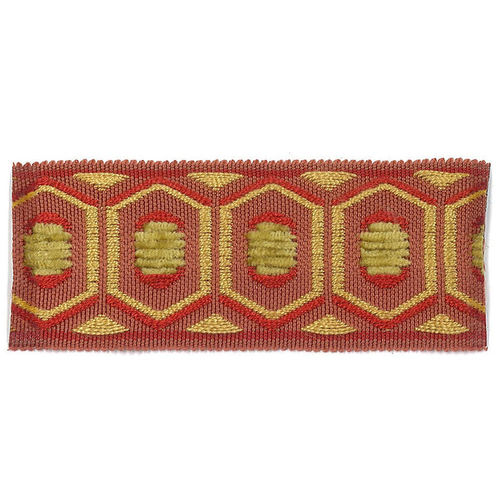 Honeycomb 2 Quartz by Stout Trim ACCENTS TAPES & BORDERS 74%SVI 26%POL CHINA Horizontal: 0.875 and Vertical: 0 1.75 in - Fabric Carolina -
