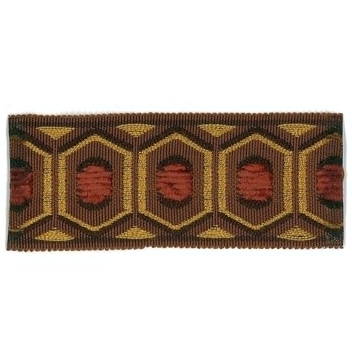 Honeycomb 3 Saddle by Stout Trim ACCENTS TAPES & BORDERS 74%SVI 26%POL CHINA </p><p>Repeat: 0 1.75 in - Fabric Carolina -