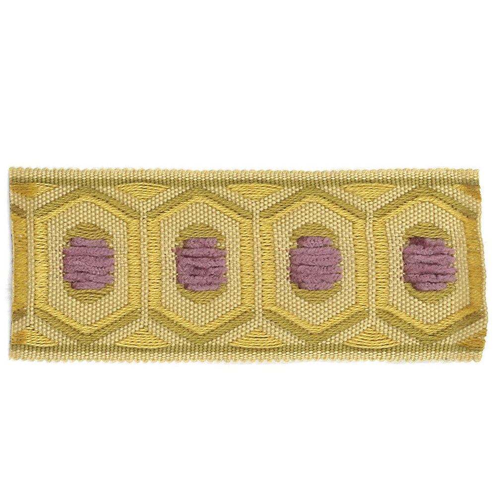 Honeycomb 6 Jasmine by Stout Trim ACCENTS TAPES & BORDERS 74%SVI 26%POL CHINA </p><p>Repeat: 0 1.75 in - Fabric Carolina -