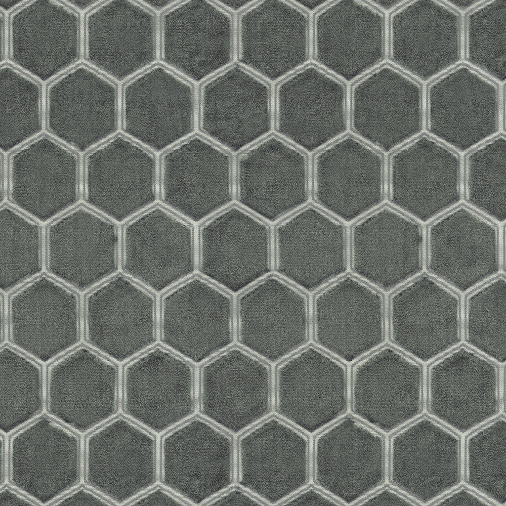 Honeycomb 95J8591 by JF Designer Fabric Midnight Waters 55% Polyester, 45% Viscose India 30000 Horizontal: 2.25 and Vertical: 4.25 54 - Swanky Fabrics -