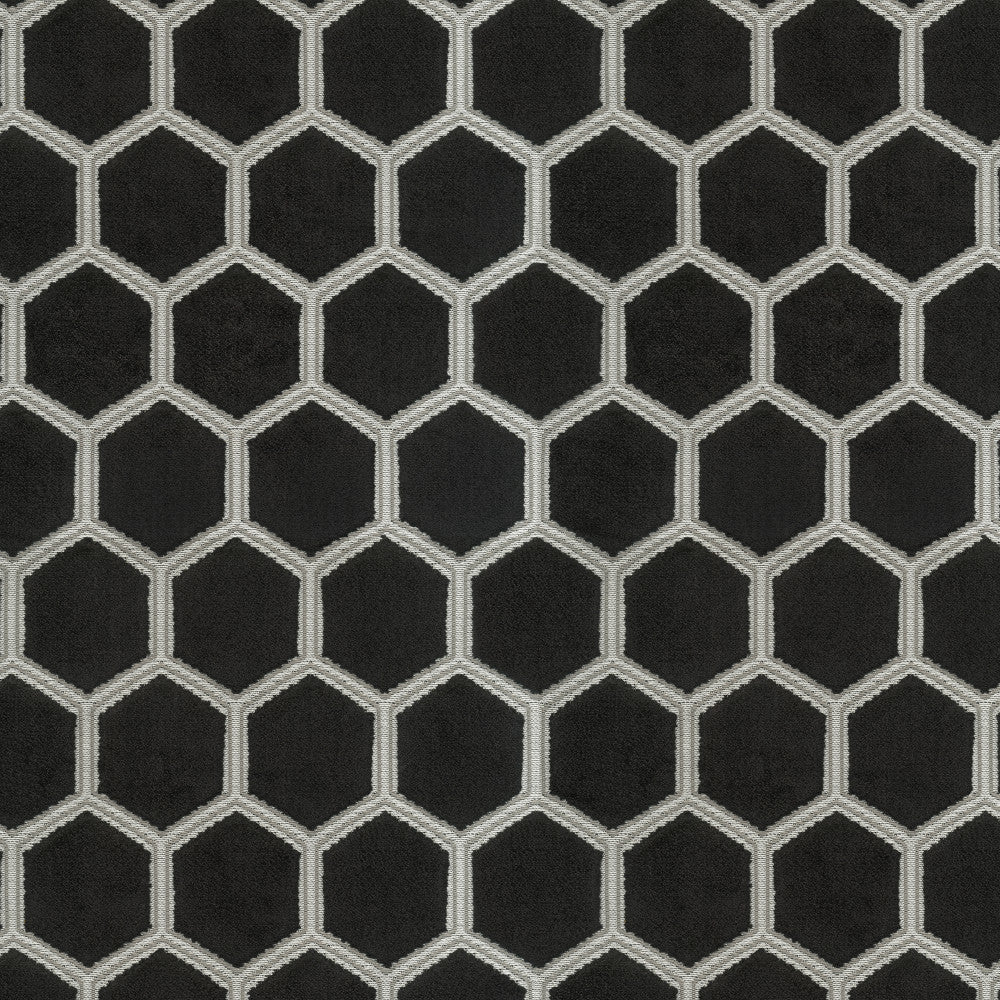 Honeycomb 99J8591 by JF Fabric Midnight Waters 55% Polyester, 45% Viscose India 30000 Horizontal: 2.25 and Vertical: 4.25 54 - Fabric Carolina -