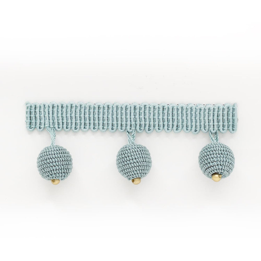 Hopat Beaded Fringe 1 Aqua by Stout Trim SMALL WONDERS TRIM 51%SVI 49%POL CHINA FLAME RETARDANT-U.F.A.C. CLASS 1 CATB 117-2013 WYZENBEEK 30 000 DOUBLE RUB WEAR TEST (HEAVY DUTY) Horizontal: 1.375 and Vertical: 0.000 1.63 in - Fabric Carolina -