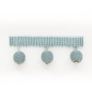 Hopat Beaded Fringe 1 Aqua by Stout Trim
