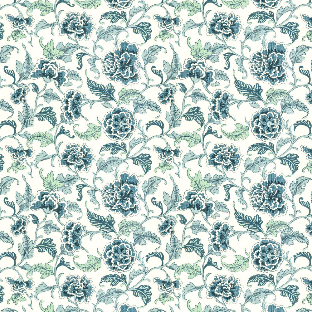 Hopewell 1 Harbor by Stout Fabric COMFORTABLE LIVING SPRAY/OCEAN 54%COT 46%POL CHINA Horizontal: 27.500 and Vertical: 24.500 54 in - Fabric Carolina -
