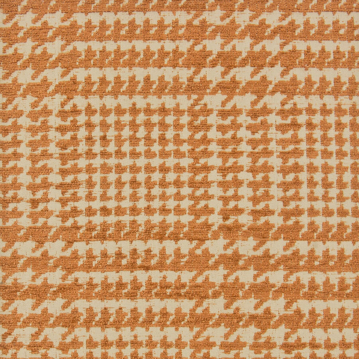 Houndstooth 1 Ginger by Stout Fabric Freedom Performance 100% Polyester CHINA PERFORMANCE RATED FABRIC WYZENBEEK 30 000 DOUBLE RUB WEAR TEST (HEAVY DUTY) CATB 117-2013 Horizontal: 3.625 and Vertical: 3.75 54 in - Fabric Carolina -