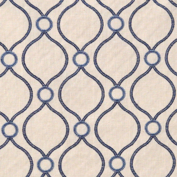 Hour Bluechina by Magnolia Fabric See sample 70 Polyester30 CottonW 100% Polyester Embroidery INDIA 12,000 </p><p>Repeat: Horizontal: 4.75 and Vertical: 4.60 54" - Fabric Carolina -